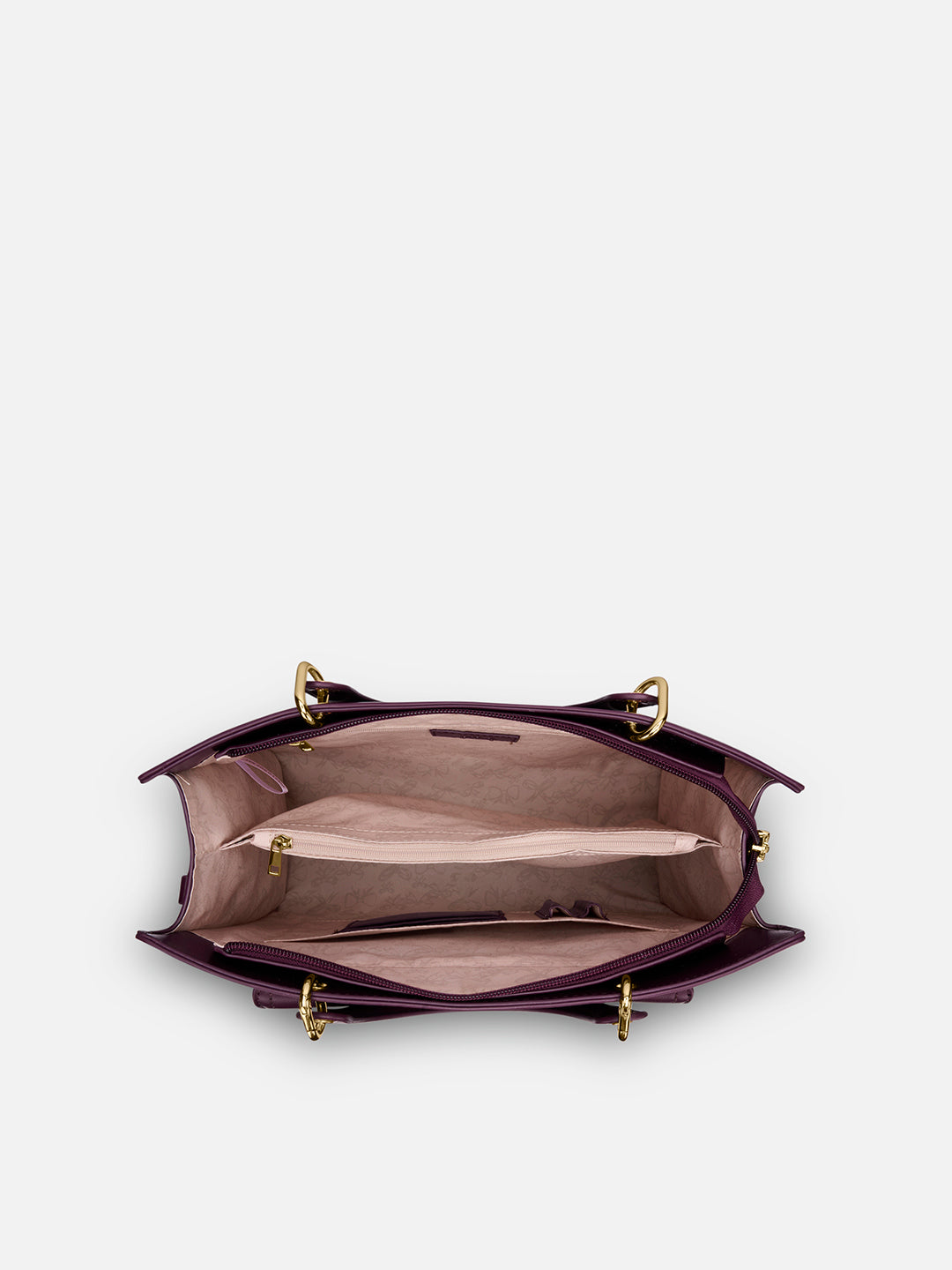 Pisa Box Large Satchel Bag Wine