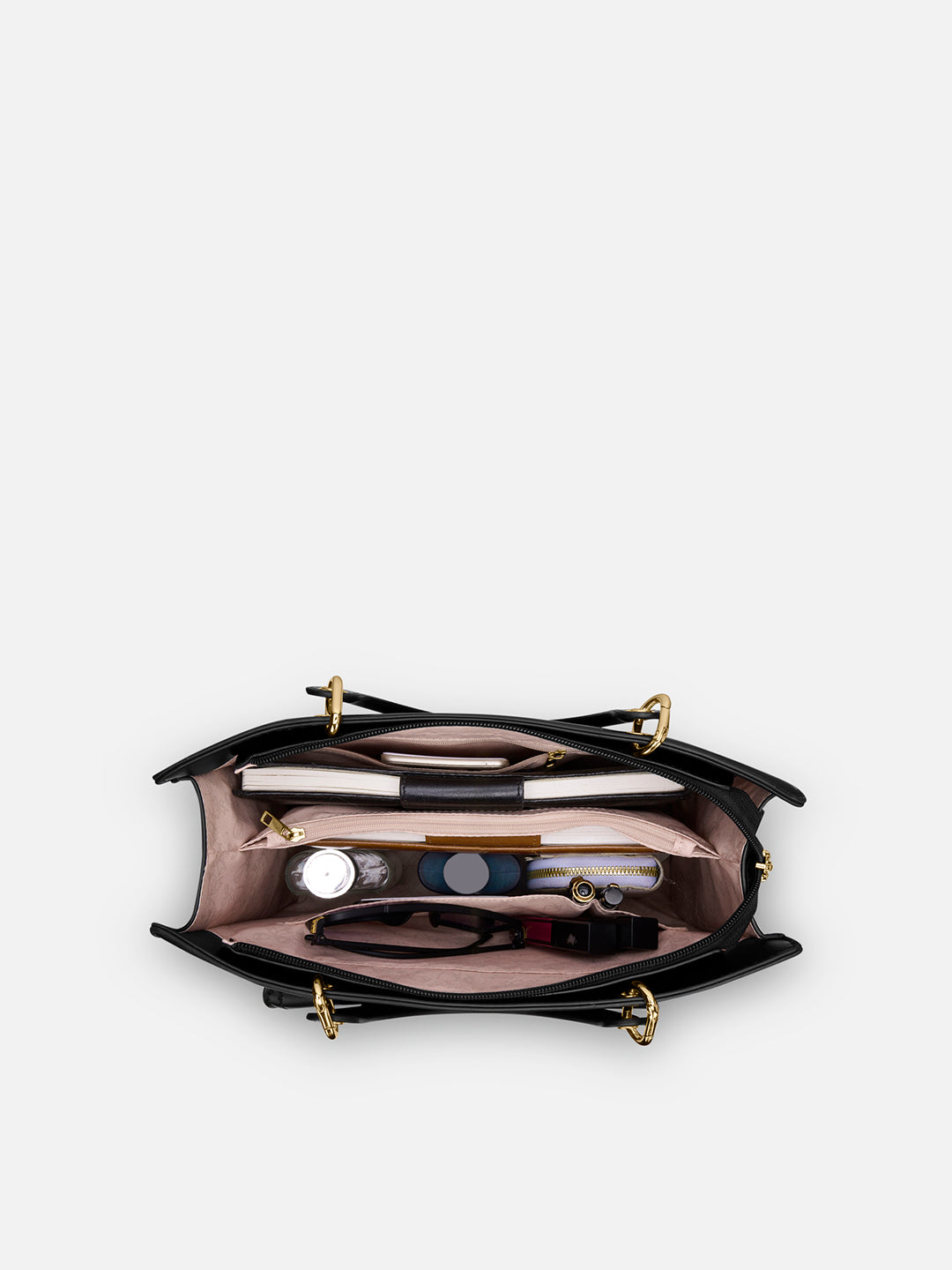 Pisa Box Large Satchel Bag Black
