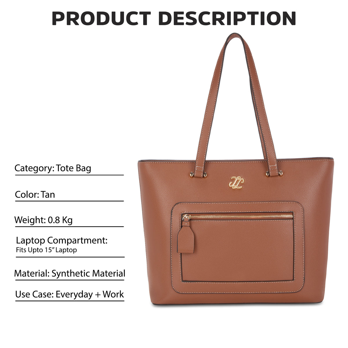 Tsina Large Tote Bag Tan