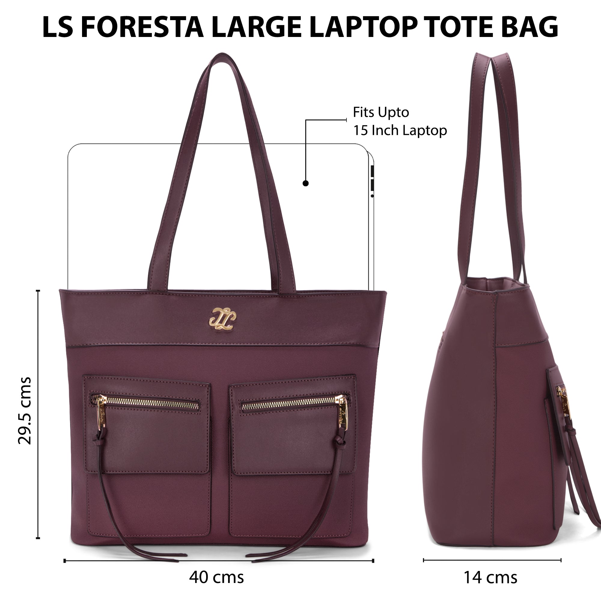 Foresta Large Tote Bag Maroon