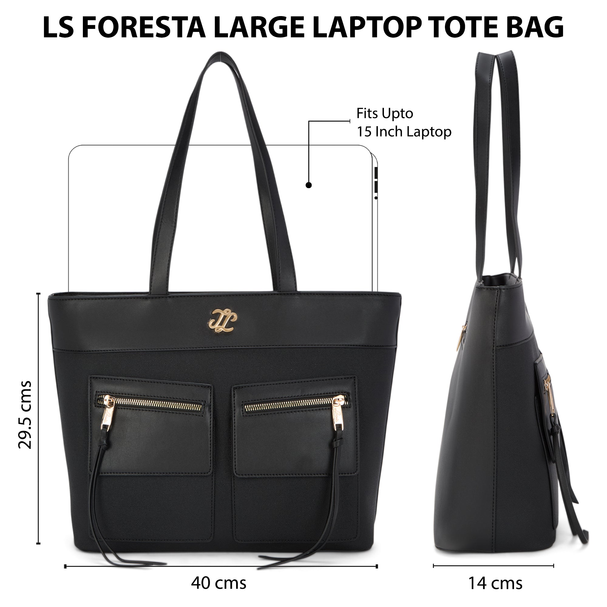 Foresta Large Tote Bag Black