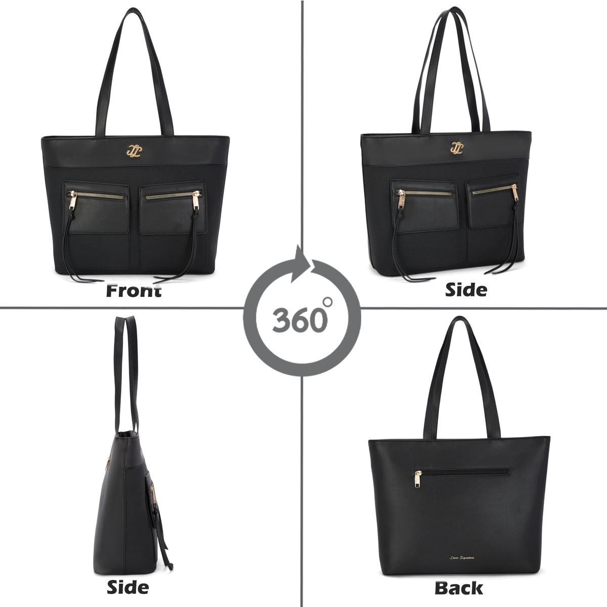 Foresta Large Tote Bag Black