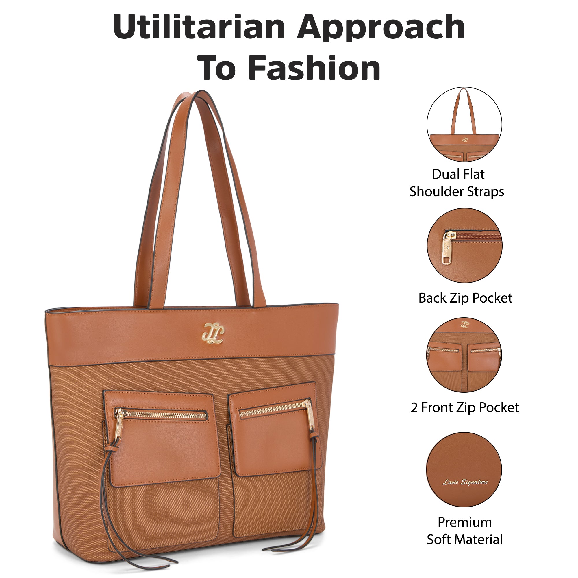 Foresta Large Tote Bag Tan