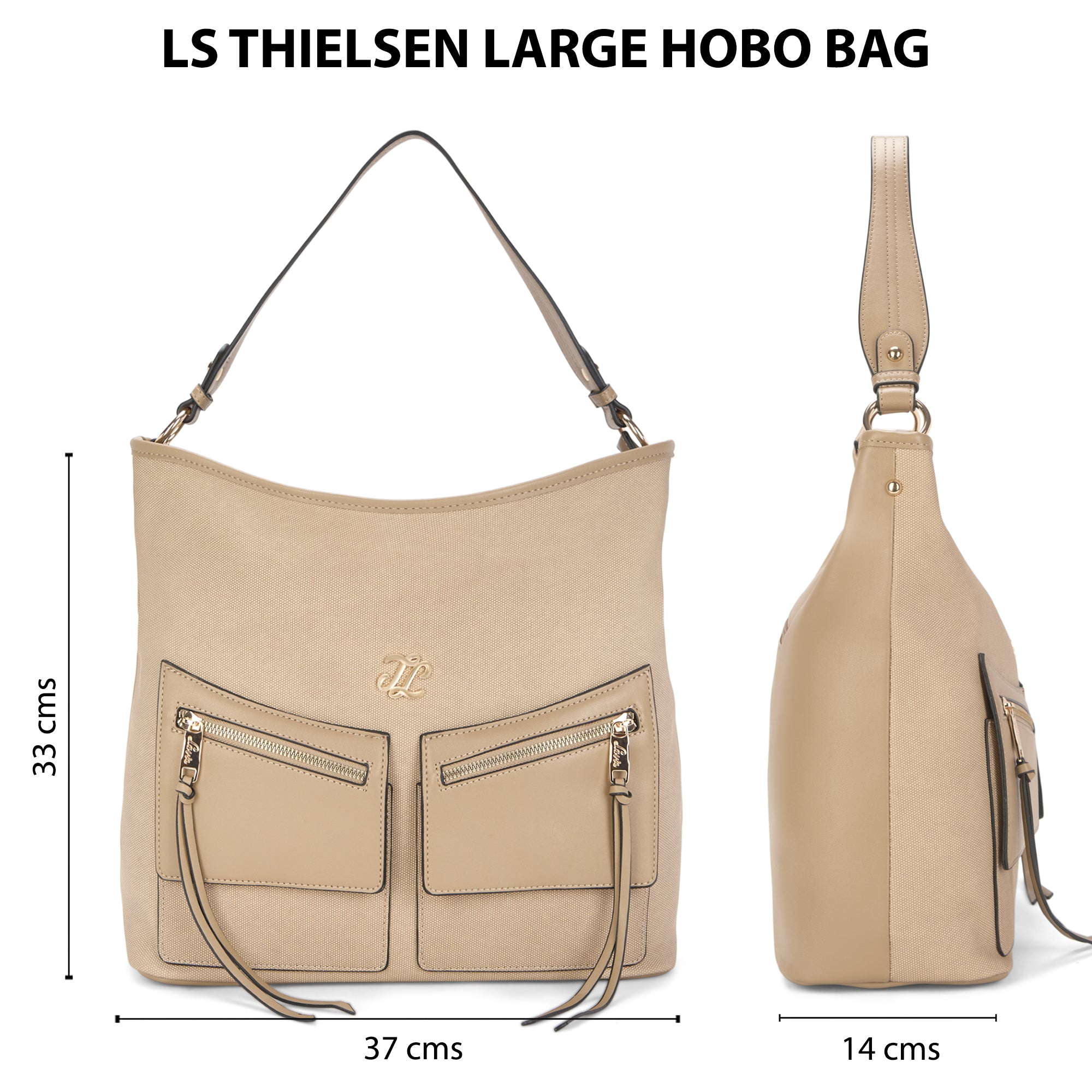 Thielsen Large Hobo Beige