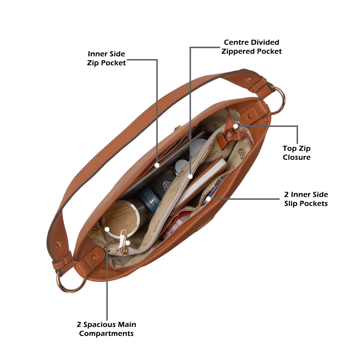 Thielsen Large Hobo Tan