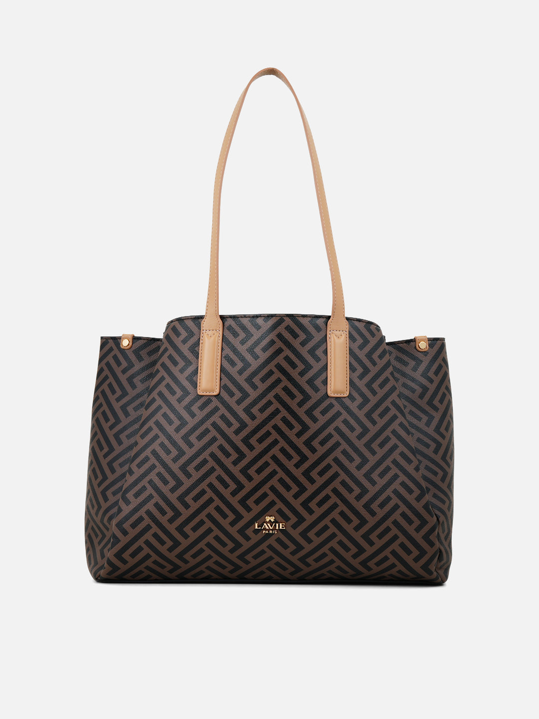Mono Ll Mark 3 Compartment Large Cocoa Laptop Handbag