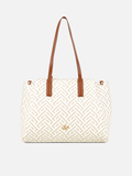 Mono Ll Mark 3 Compartment Large Pearl Laptop Handbag