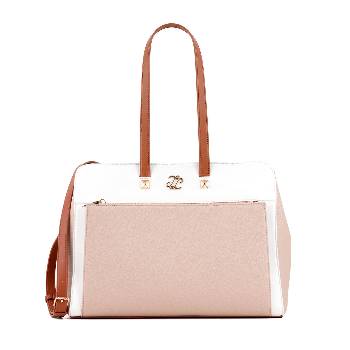 Roswel Colourblock Large Sand Tote Bag