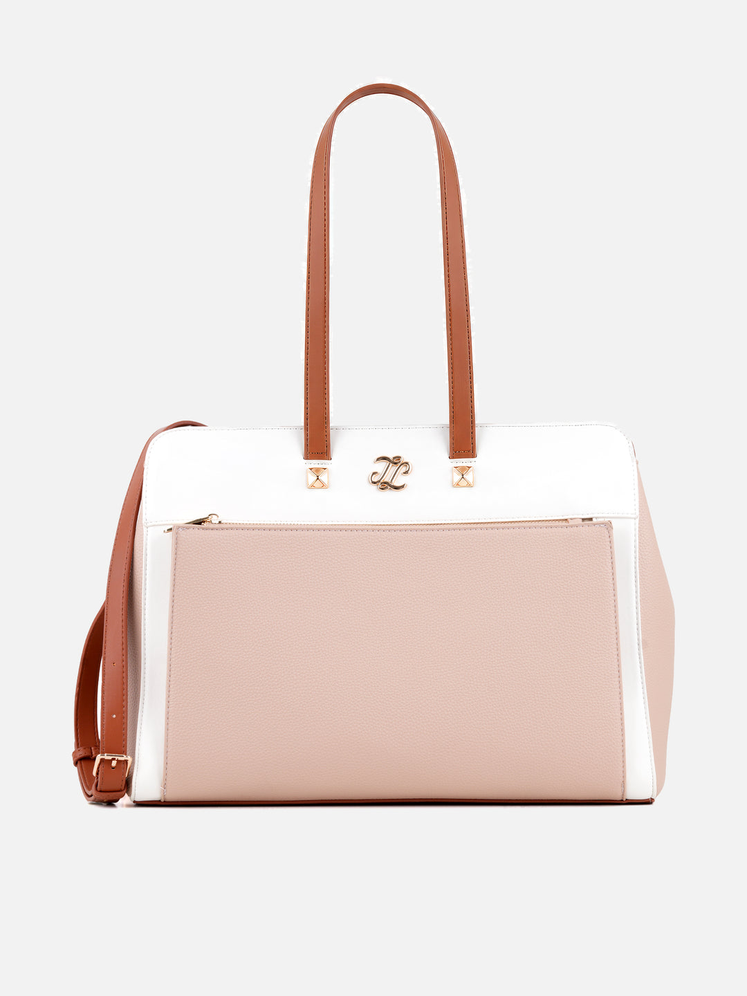 Roswel Colourblock Large Sand Tote Bag