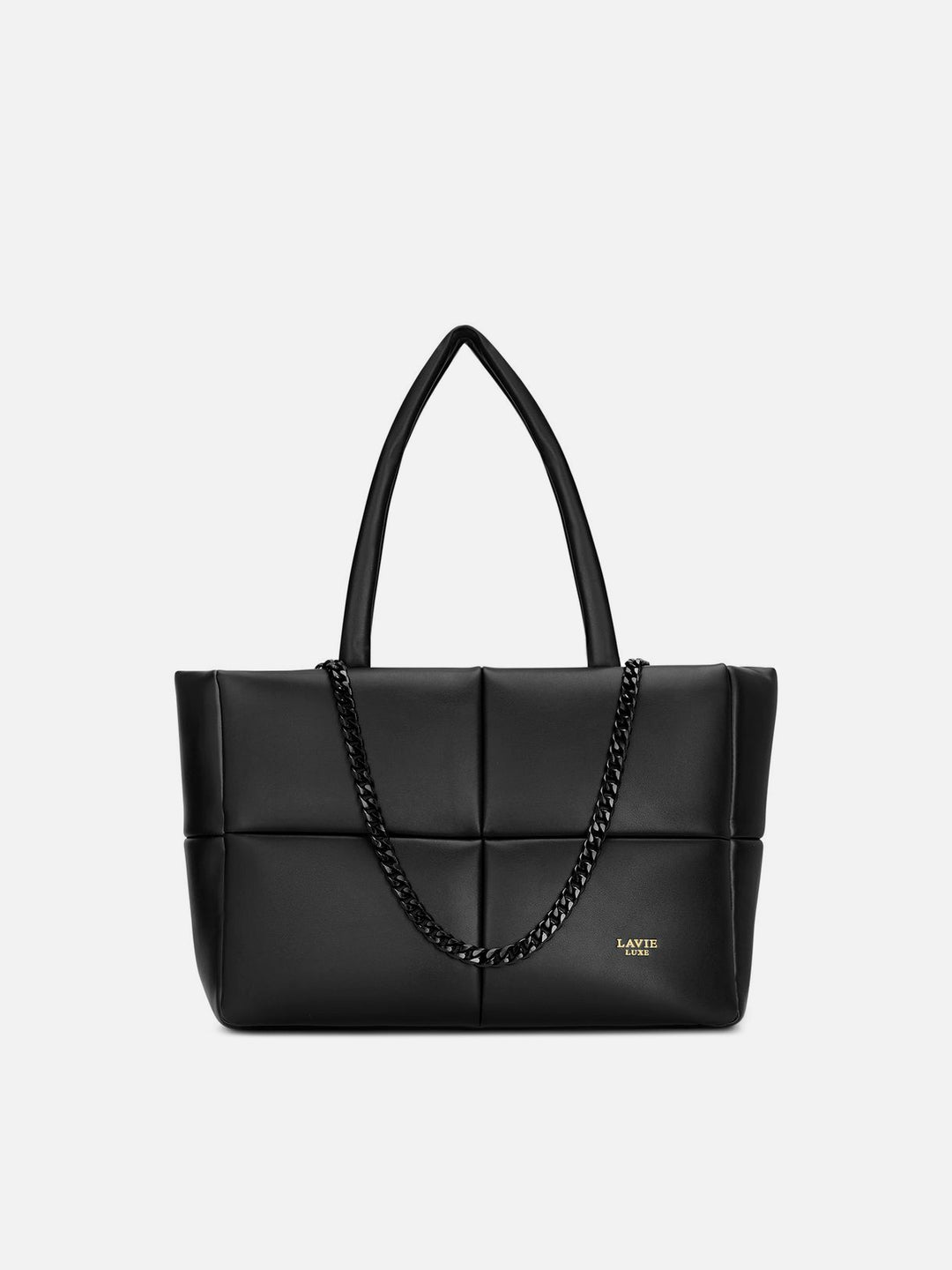 Puff Large Black Tote Bag