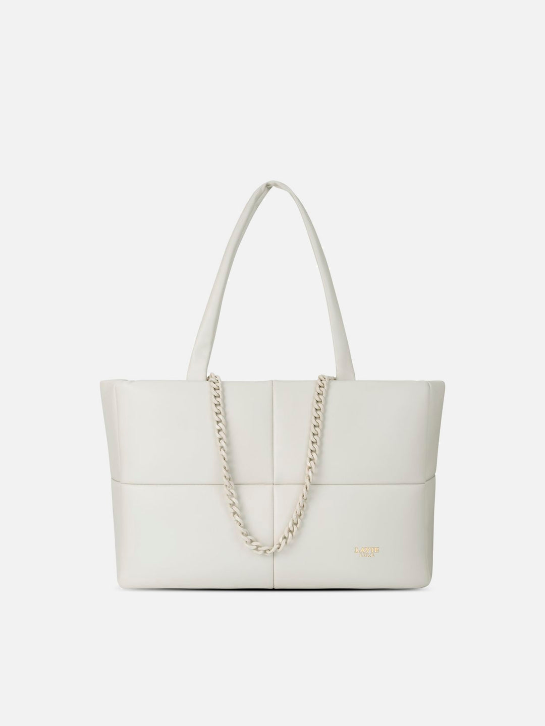 Puff Large Off White Tote Bag