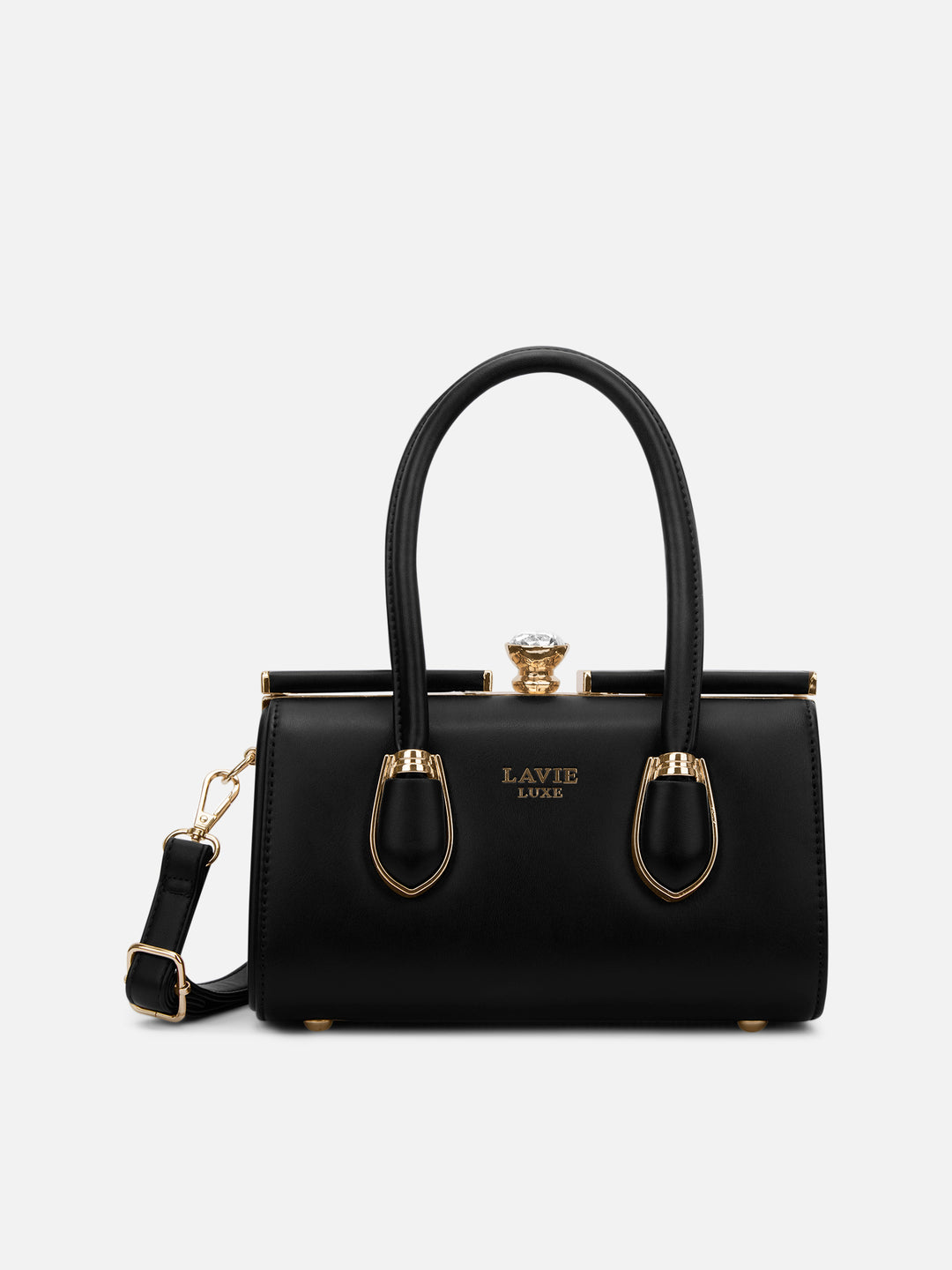 Dazzem Small Black Frame Bag