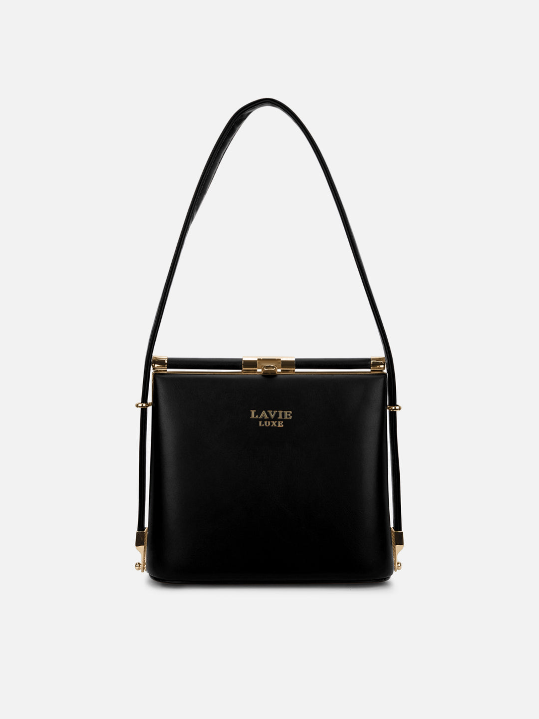 Glare Small Black Frame Bag