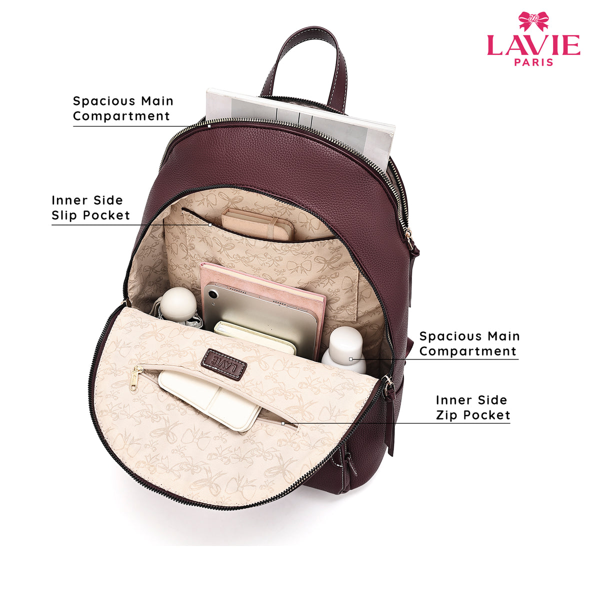 Soft Katey 2 Compartment Large Wine Backpack