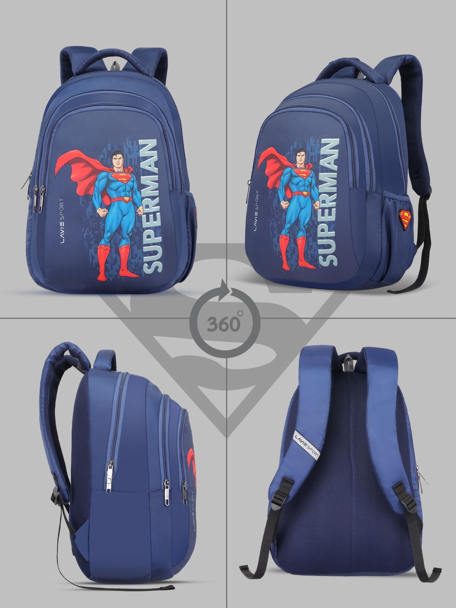 Lavie Sport 22L Ledge Casual Backpack for Girls and Boys|Men & Women Red