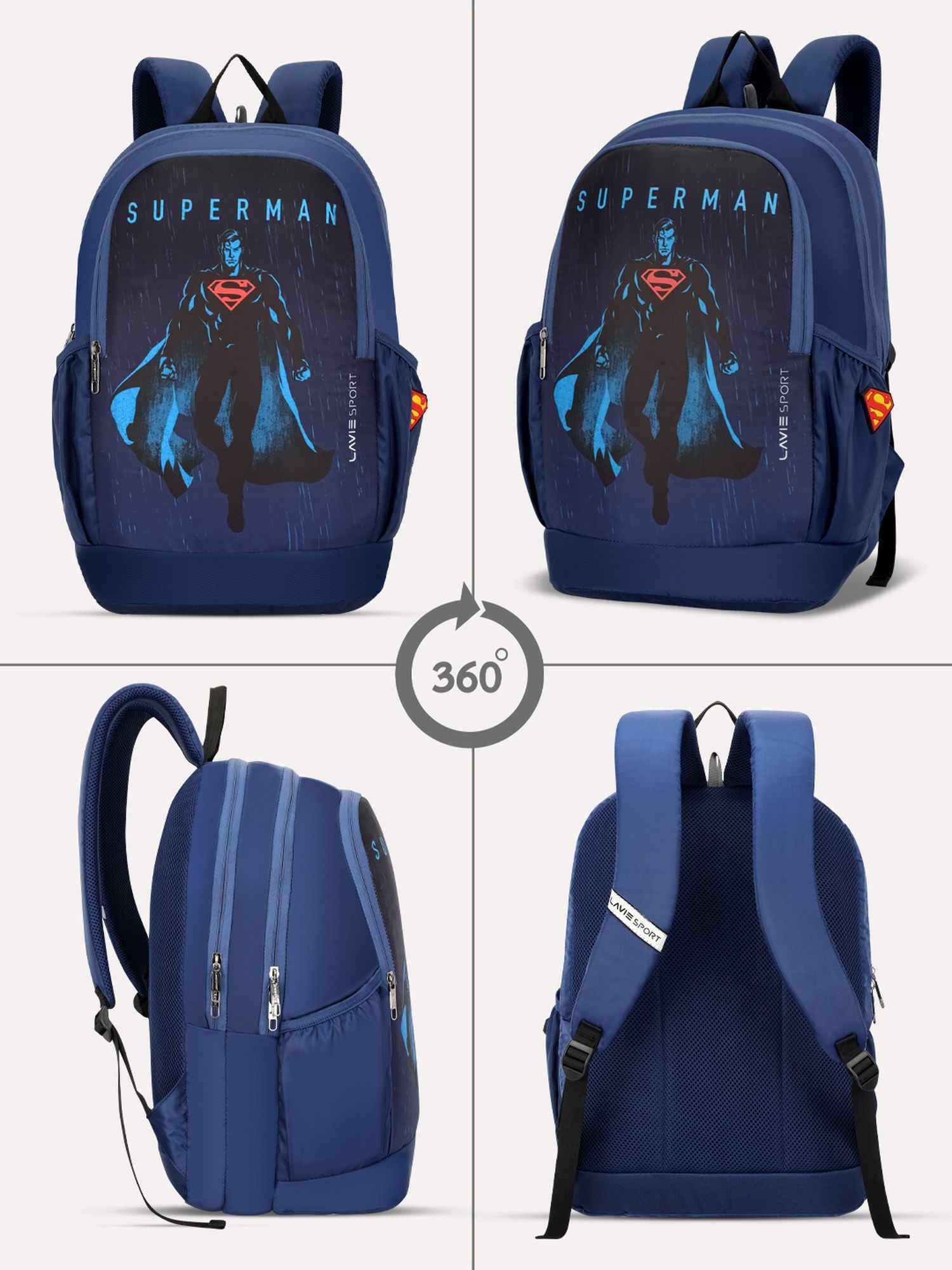 Lavie Sport 22L Ledge Casual Backpack for Girls and Boys|Men & Women Red