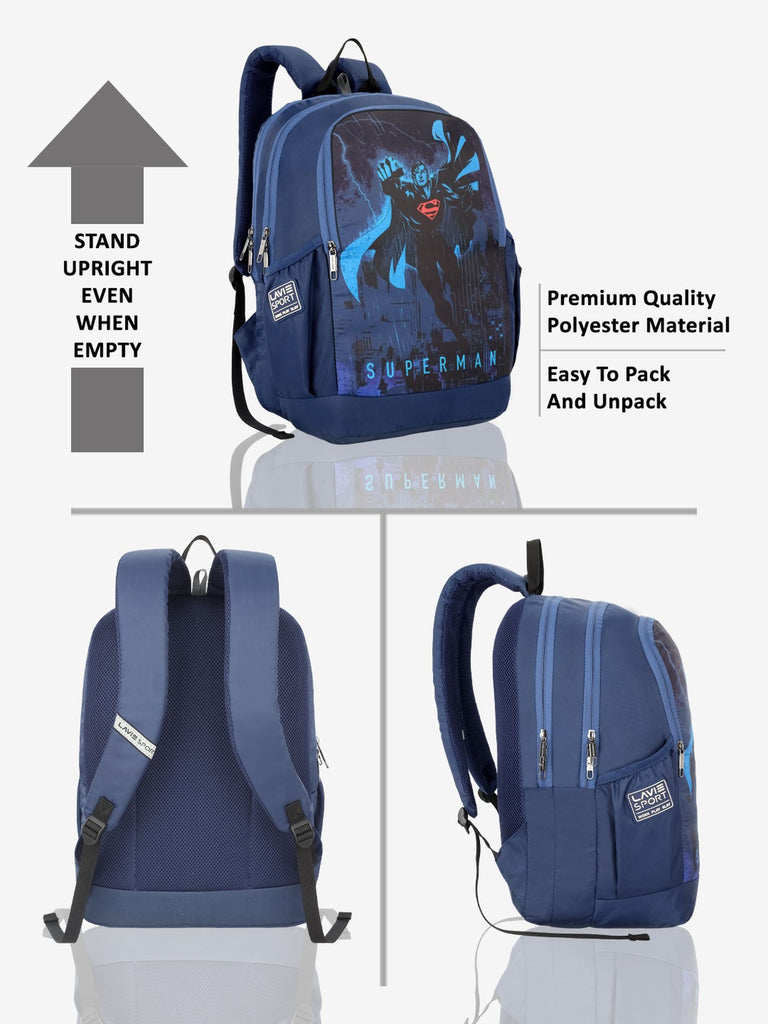 Lavie Sport 22L Ledge Casual Backpack for Girls and Boys|Men & Women Red
