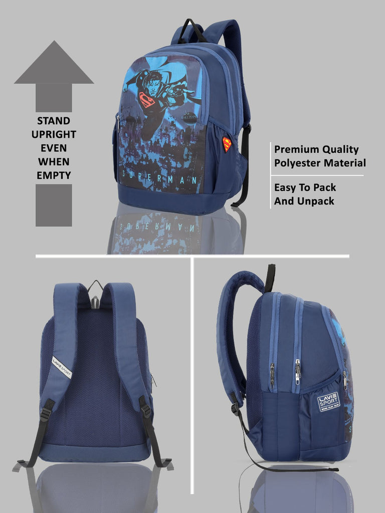 Lavie Sport 22L Ledge Casual Backpack for Girls and Boys|Men & Women Red