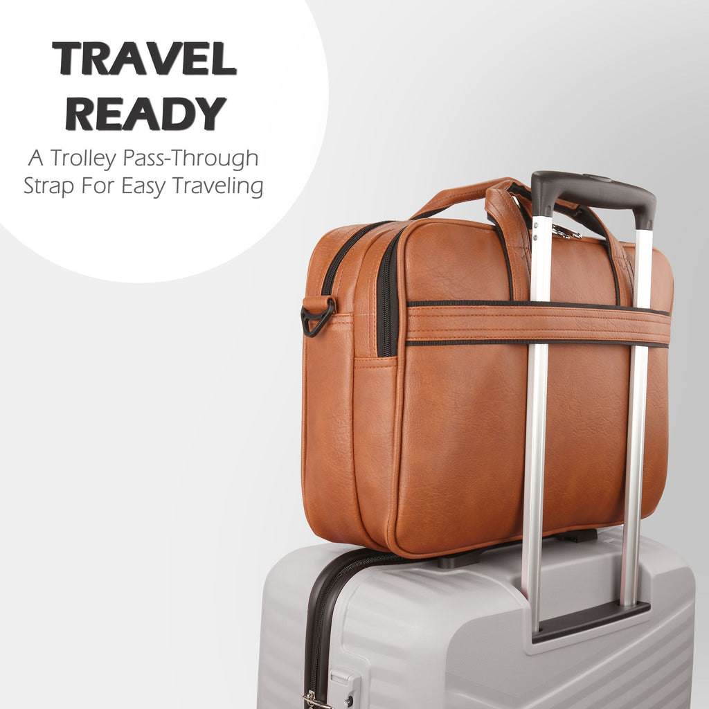 Lavie_Sport_2_Compartments_Executive_Unisex_Laptop_Briefcase_Bag_Tan