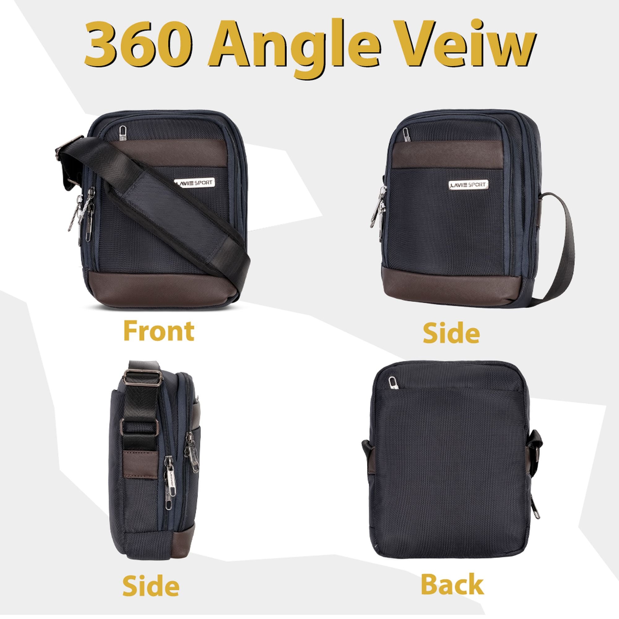 Athos Sling Bag Crossbody Charcoal Blue