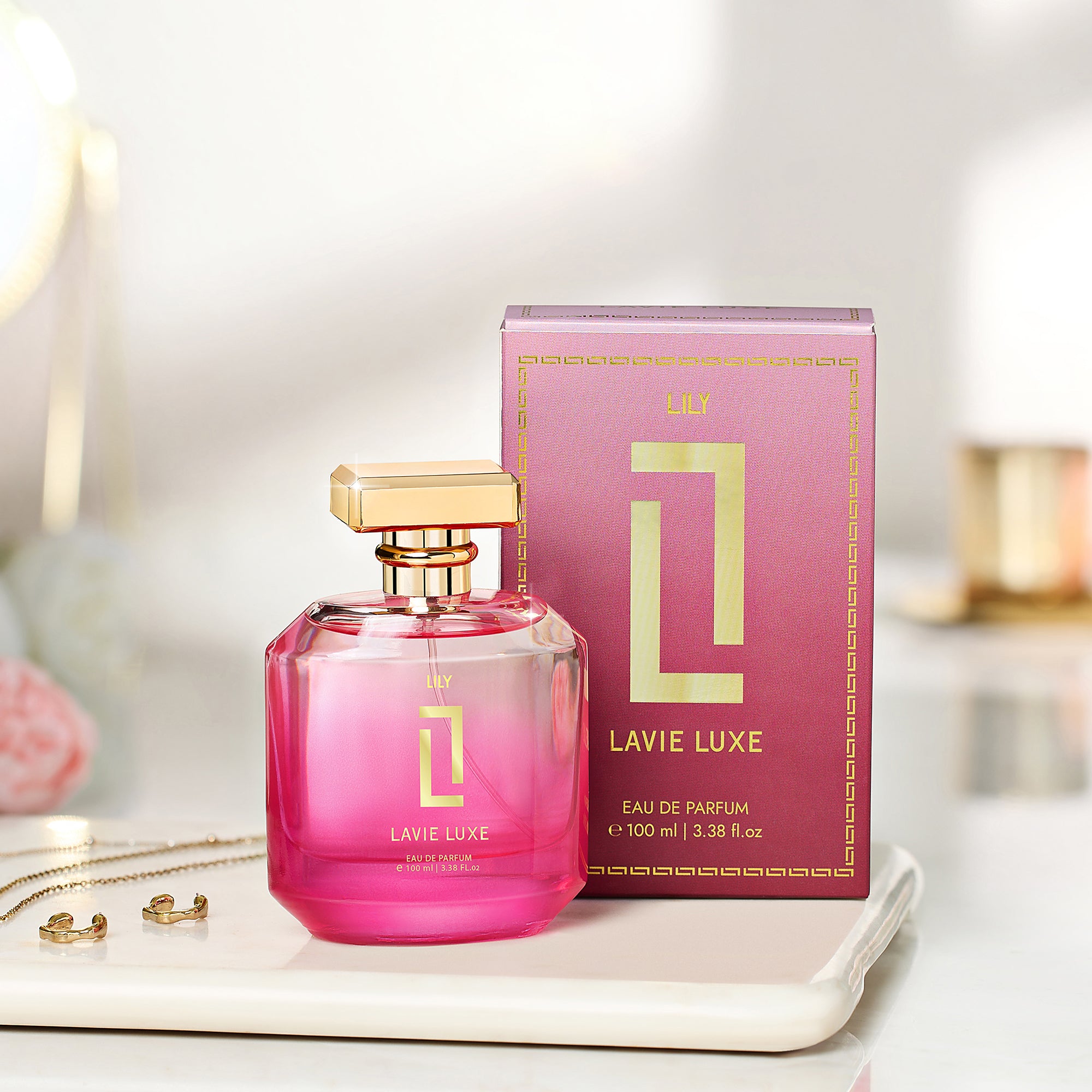 Lily Luxury Woman Eau De Parfum 100 ml ǀ Perfume with scents Lily, Rose & Spicy -