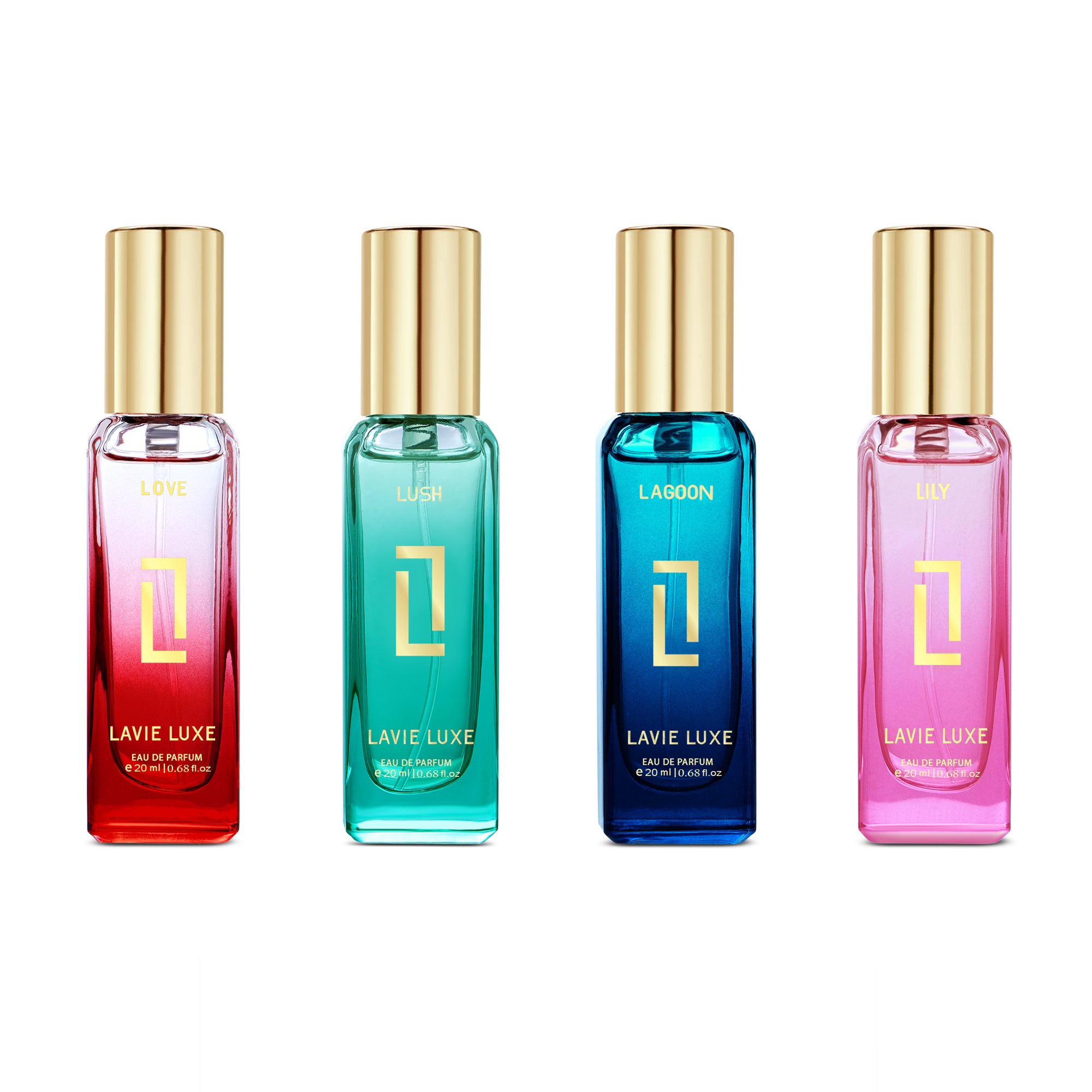 Discovery Luxury Woman Long Lasting Perfume Gift Set -4x20 ML Eau de Parfum - 80 ml