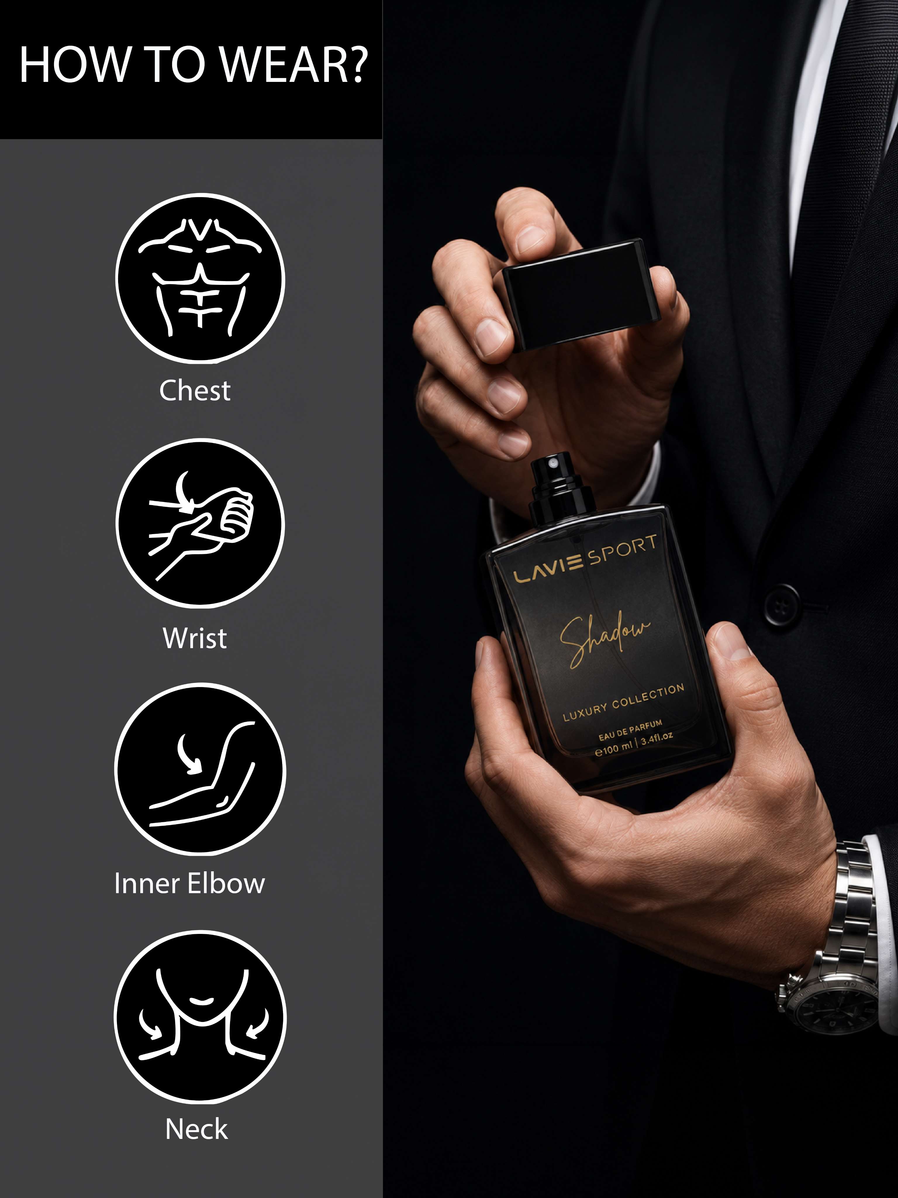 Shadow 100ml Eau De Parfum Unisex