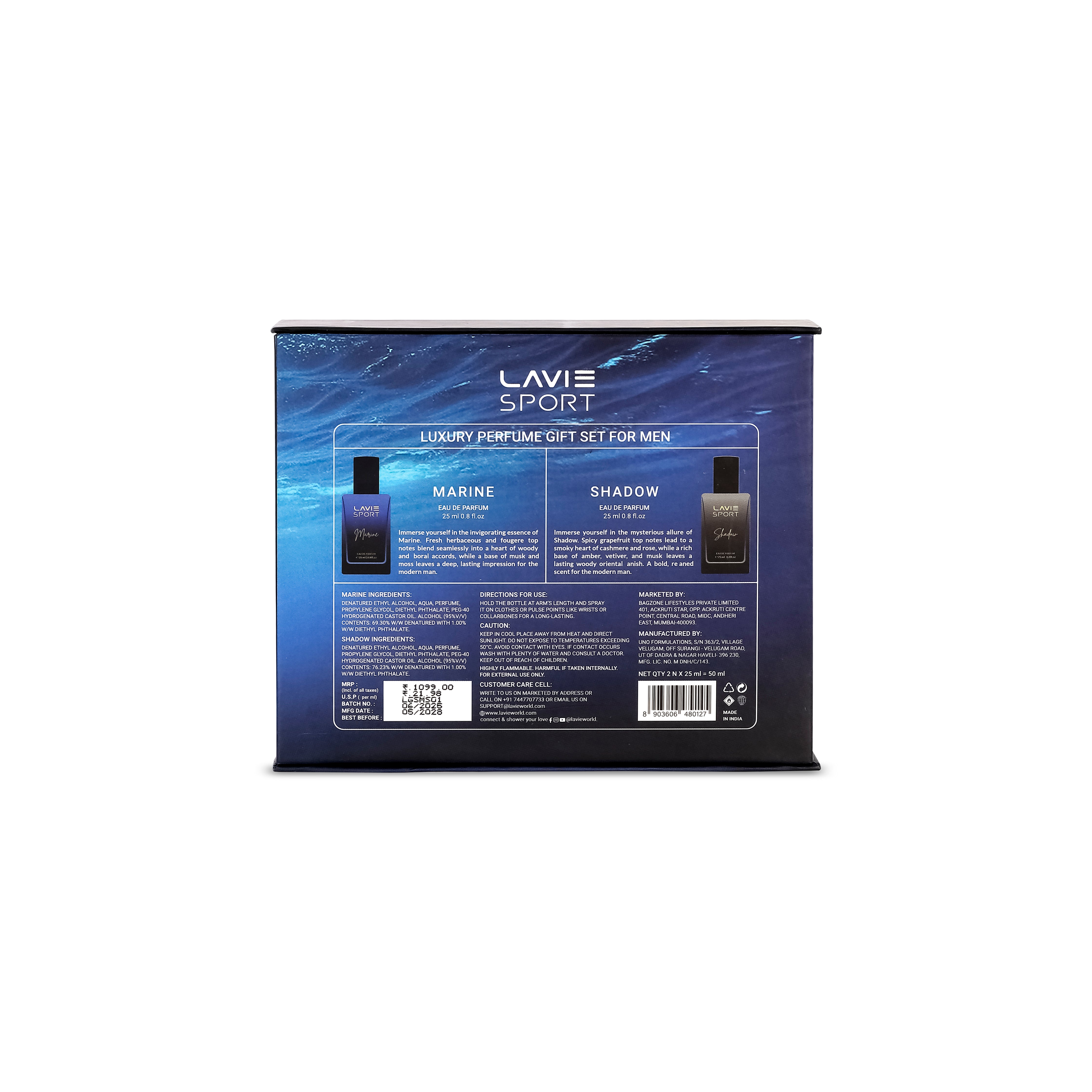 Shadow & Marine EDP Gift Set – Men 25ml x2
