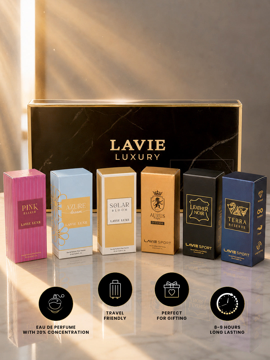 Perfume Gift Set For Men and Women Eau De Parfum 25Ml X 6