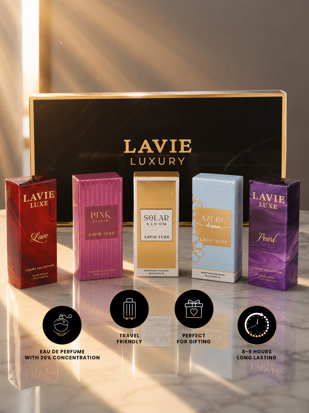 Perfume Gift Set For Women Eau De Parfum 25Ml X 5