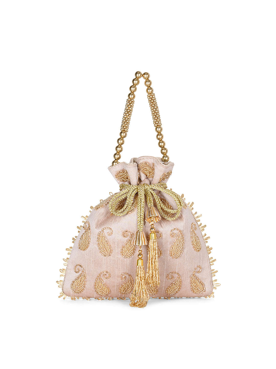 Ely Paisley Embellished Medium Potli