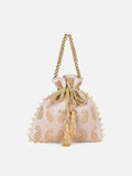Ely Paisley Embellished Medium Potli