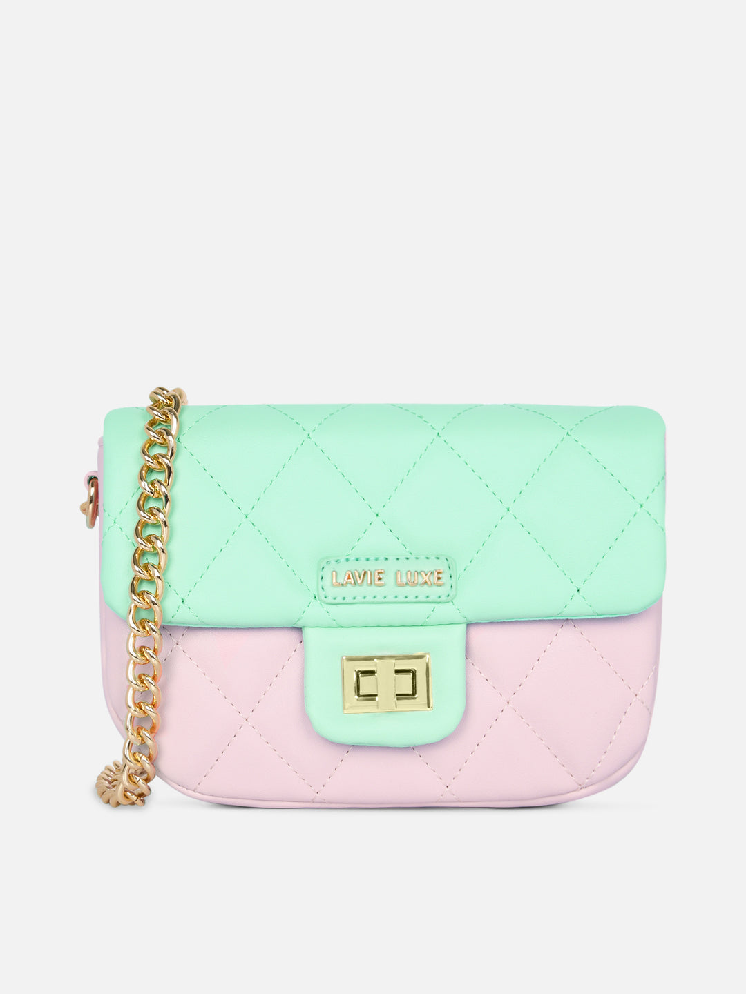 Chan Flap Small Mint Sling Bag