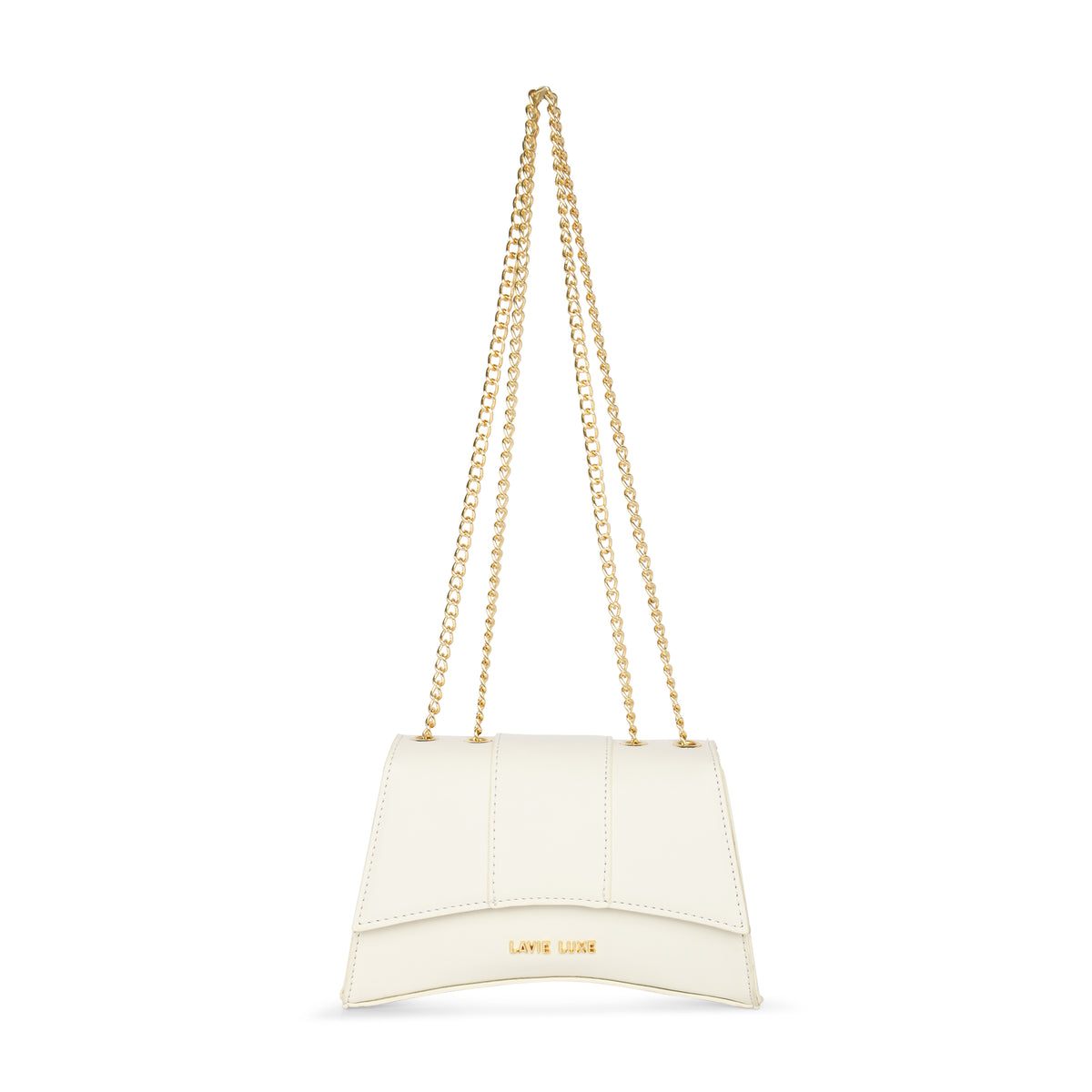 Lavie Luxe Off White Small Women's Bub Girl's Flap Mini Sling Bag