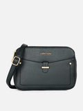 Rise 4 Compartment Box Medium Black Sling Bag