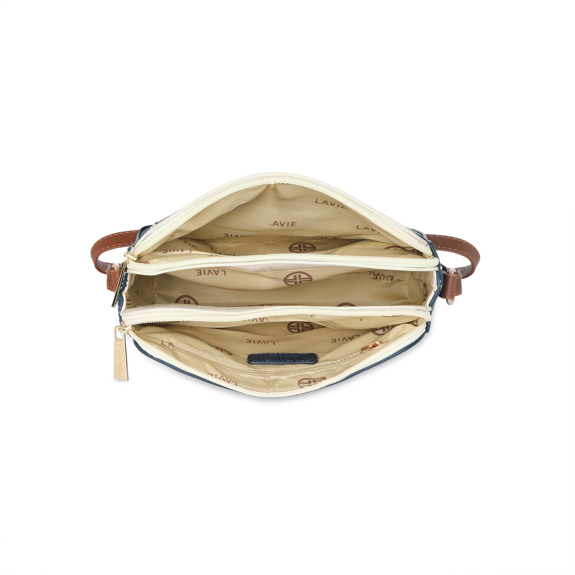 Lavie Luxe Navy Medium Women's Rise 4c Box Sling Bag