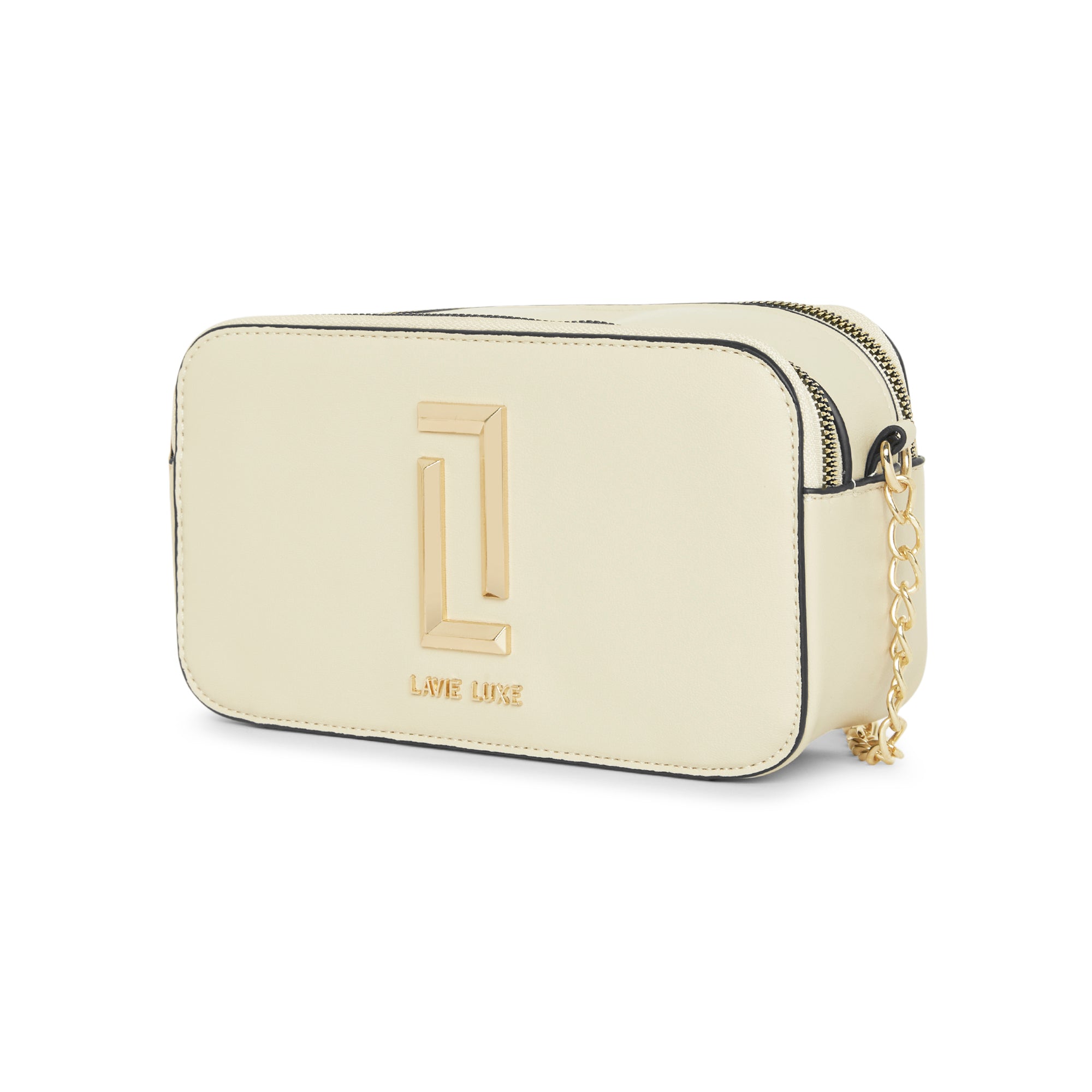Lavie Luxe Beige Small Women's Fenny Sling Bag