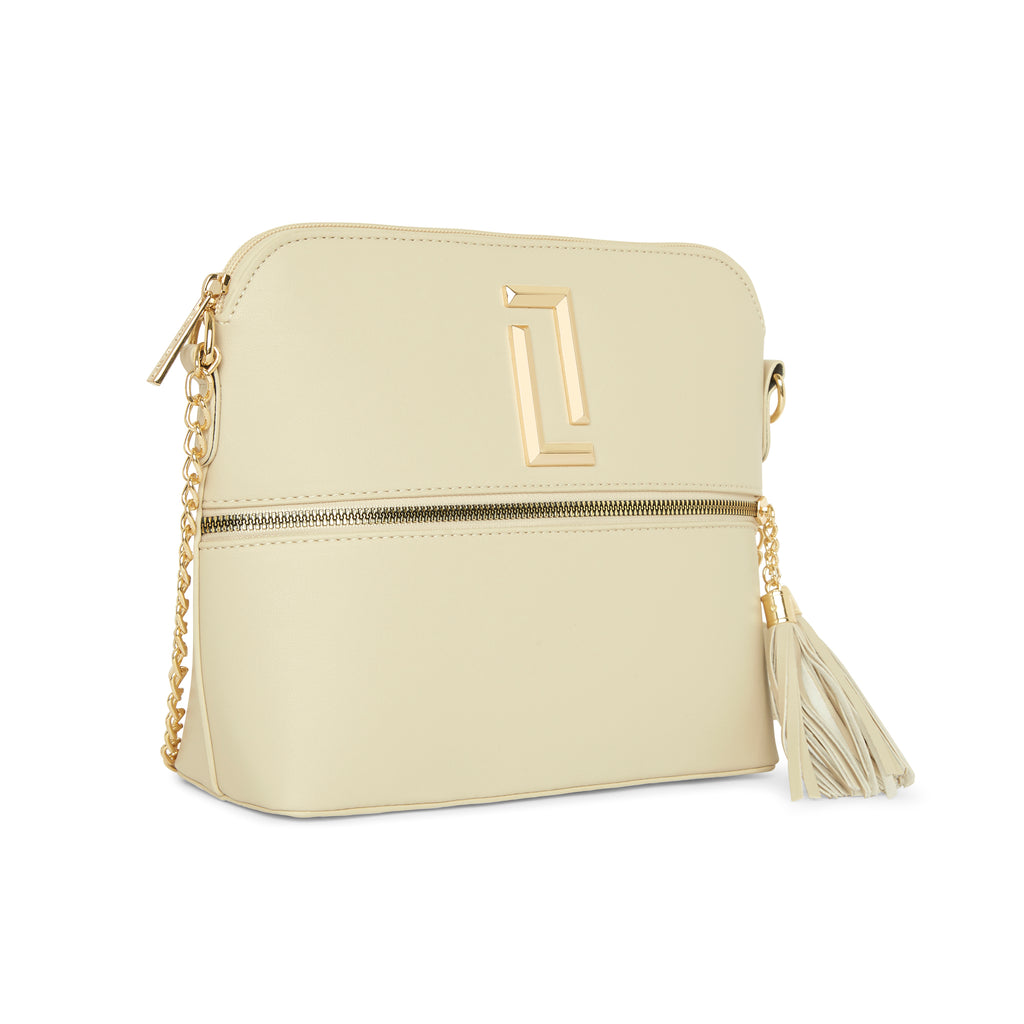 Lavie Luxe Beige Medium Women's Tiara Sling Bag