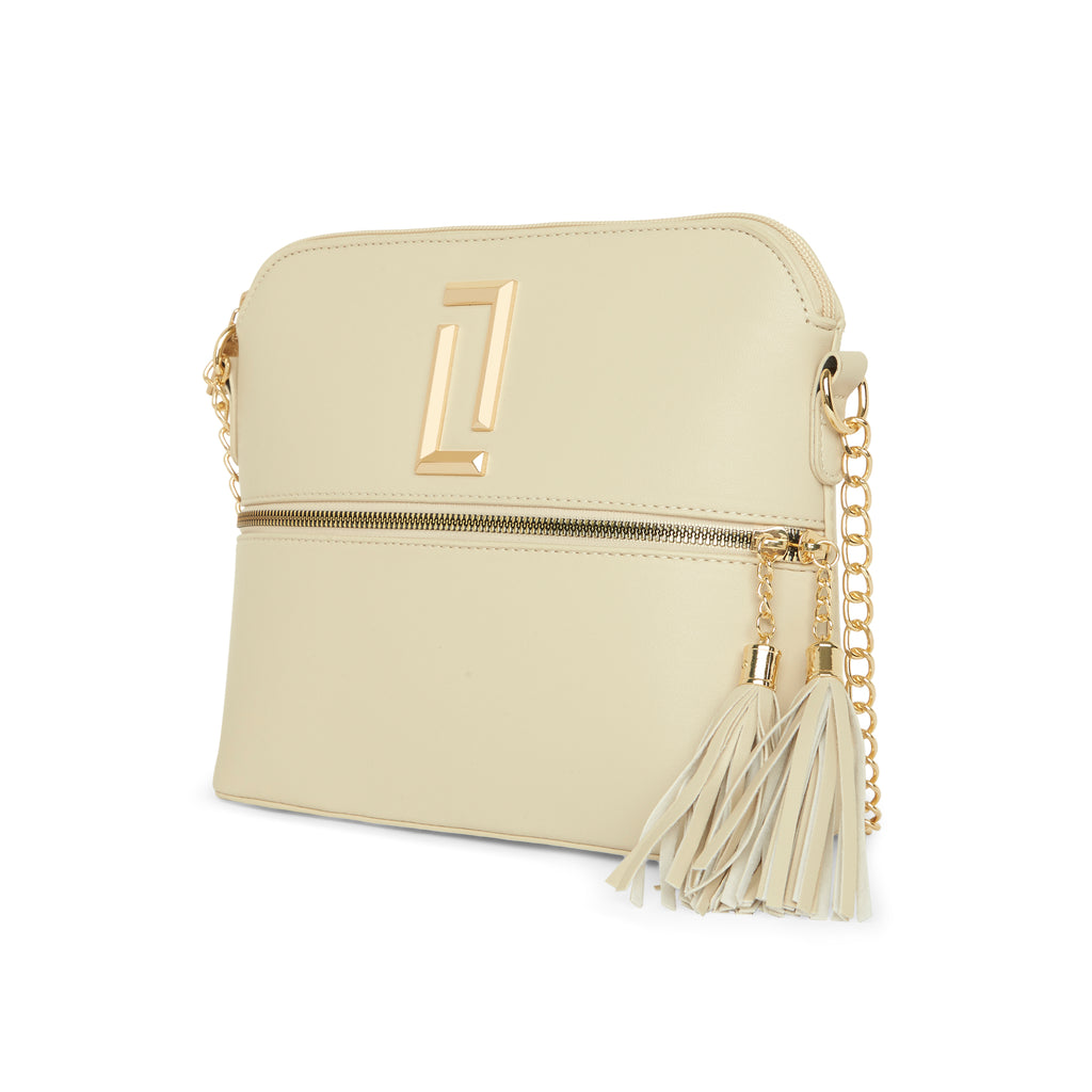 Lavie Luxe Beige Medium Women's Tiara Sling Bag