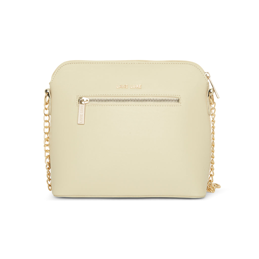 Lavie Luxe Beige Medium Women's Tiara Sling Bag
