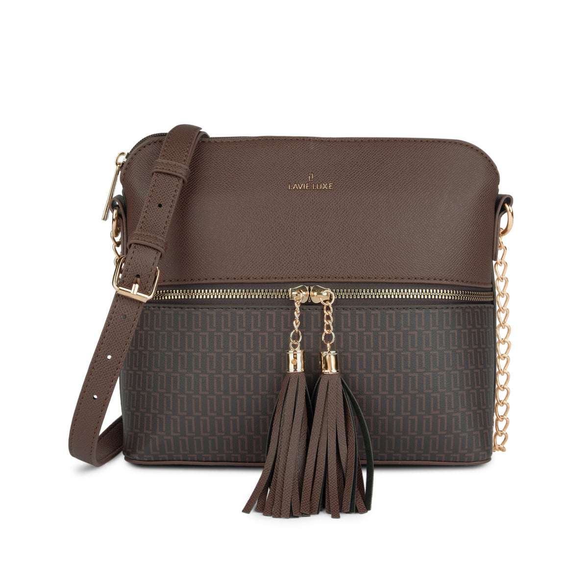 Lavie Luxe Mono Tiara TSL Choco Medium Women's Sling