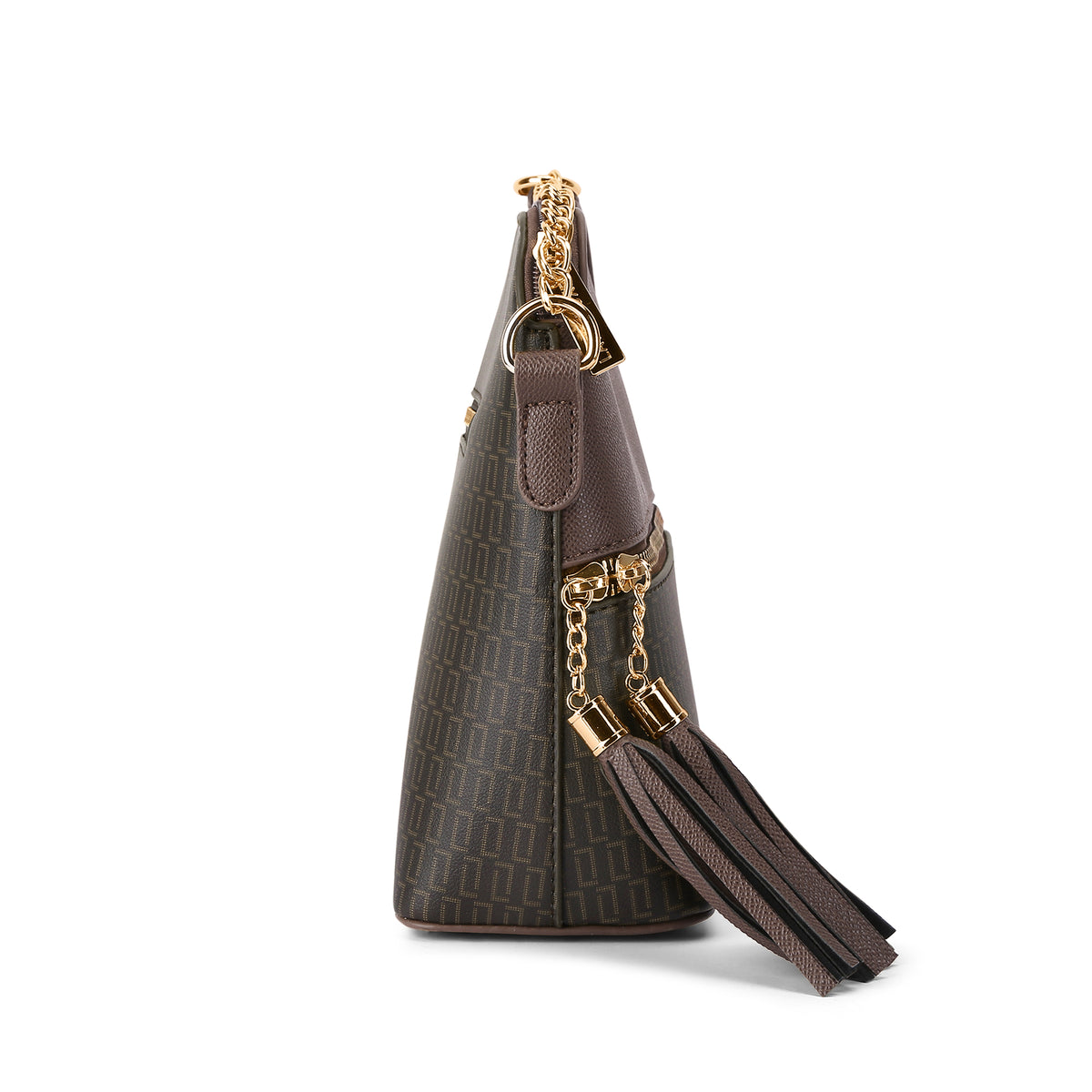 Lavie Luxe Mono Tiara TSL Choco Medium Women's Sling