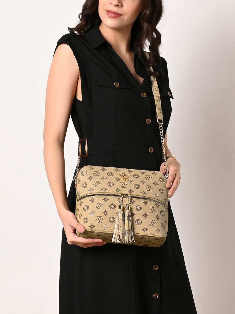 Lavie Signature Portland Medium Taupe Womens Sling Bag