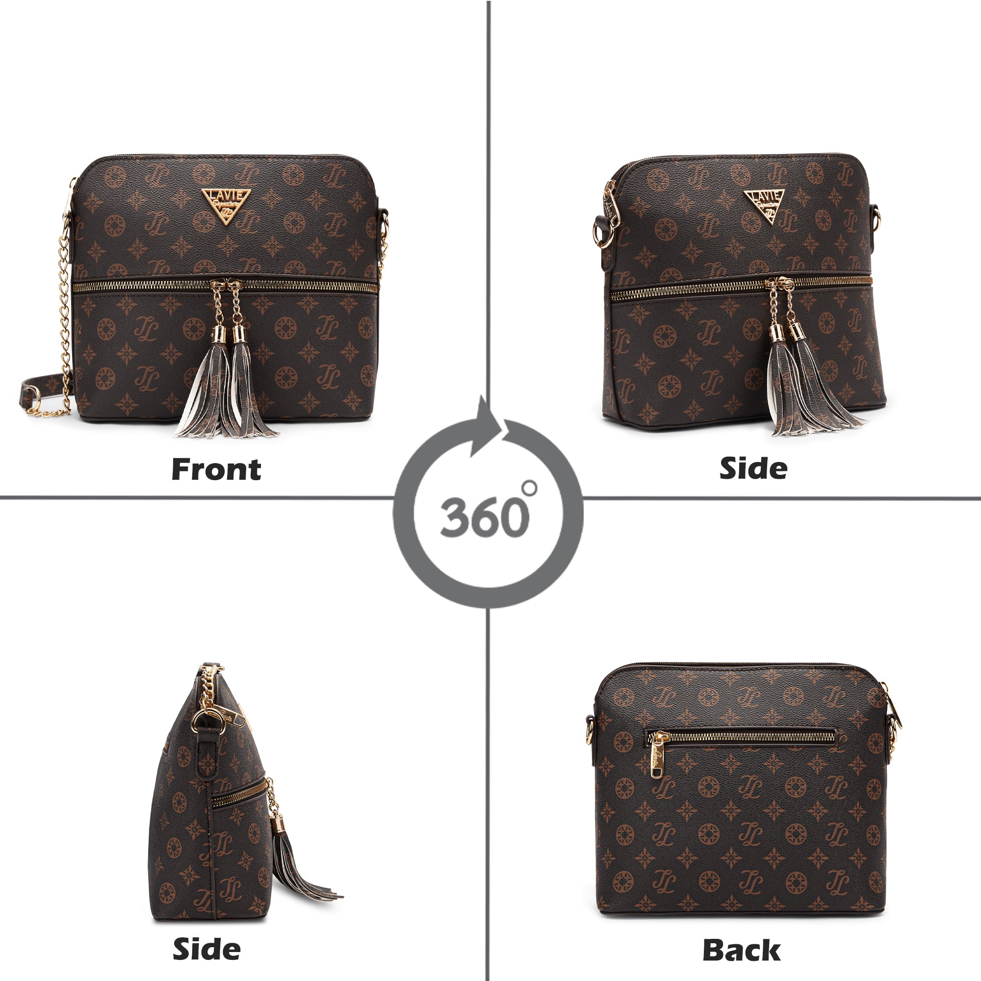 Lavie Signature Portland Medium Choco Womens Sling Bag