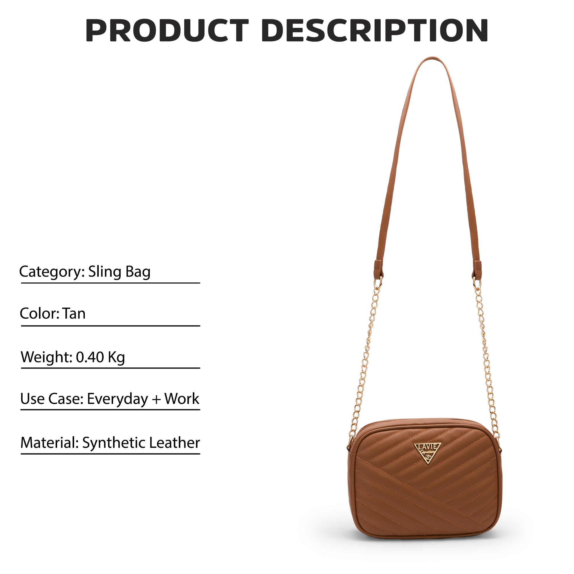 Lavie Signature Dallas Small Womens Box Sling Bag