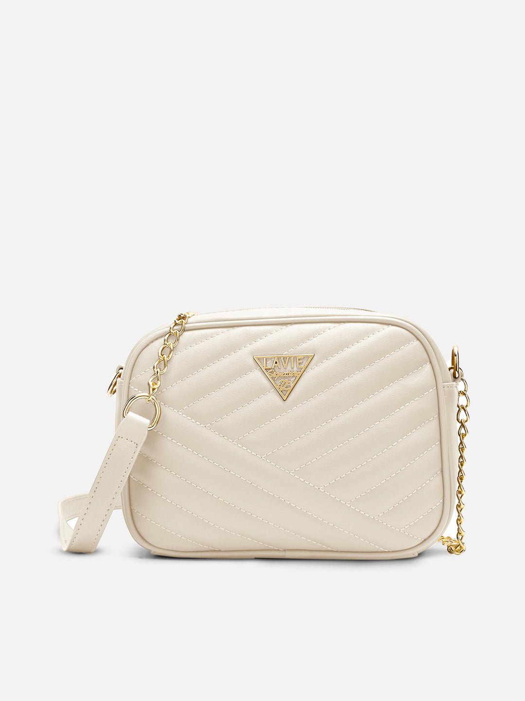 Dallas Box Small Off White Sling Bag