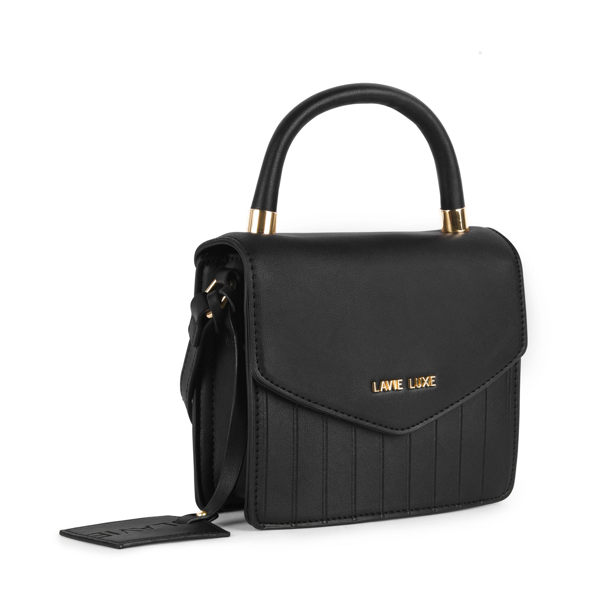 Lavie Luxe Aura Black Small Women's Flap Sling