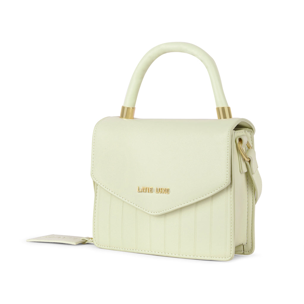 Lavie Luxe Aura Off White Small Women's Flap Sling