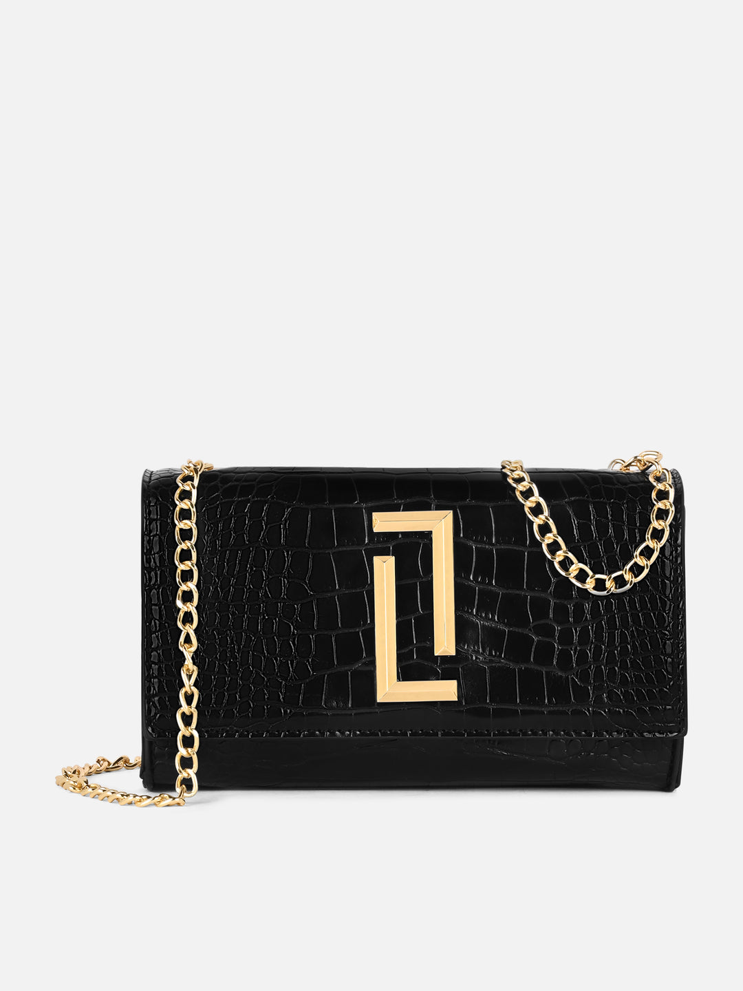 Crocflap Small Black Sling Bag