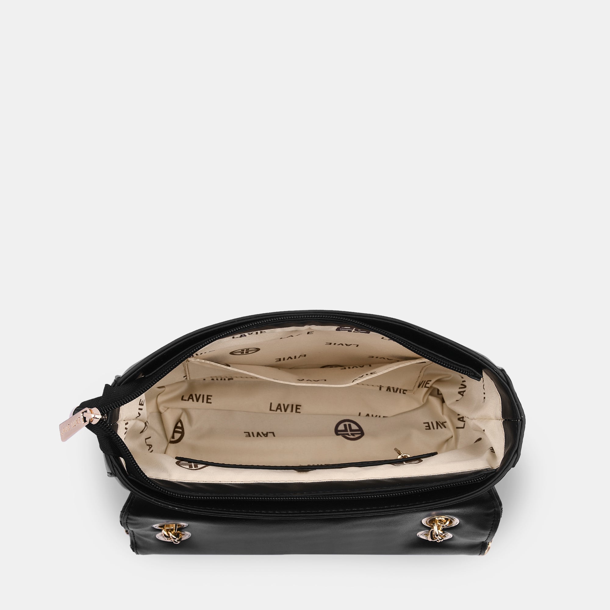 Lavie Luxe Caroline Black Medium Women's sling bag